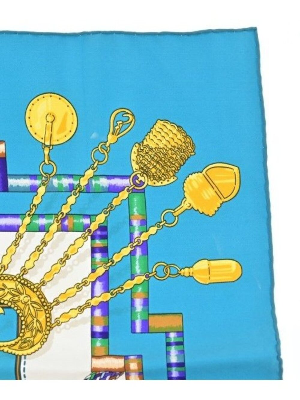 Hermes Bandana Scarf Blue - Picture 6 of 7